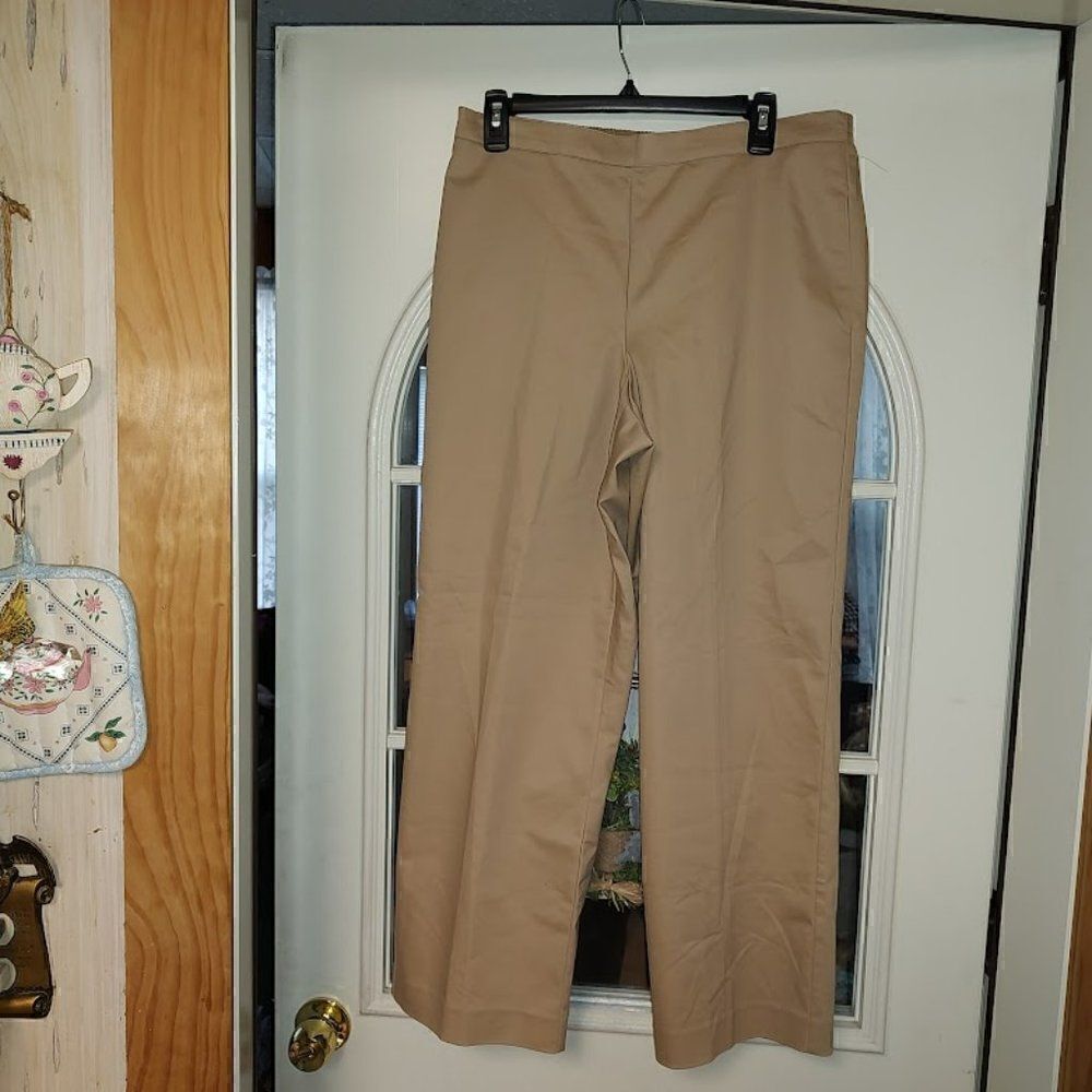 New Alfred Dunner Beige Classic Fit Pants Size Women's 12
